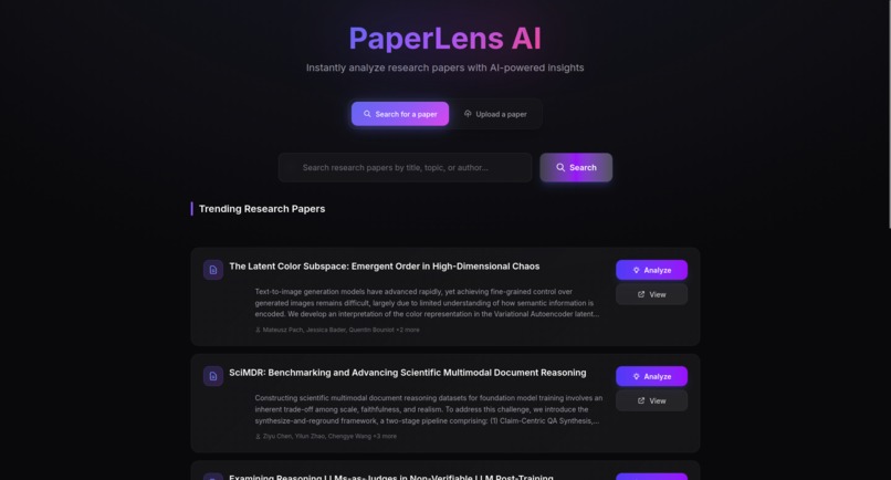 PaperLens AI – screenshot 1