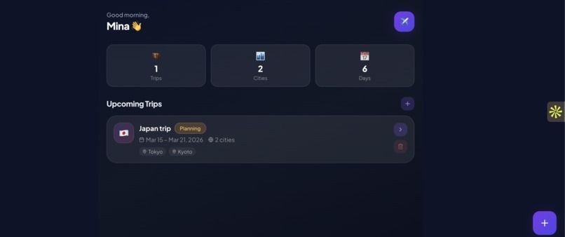 Trip Itinerary Builder  – screenshot 1