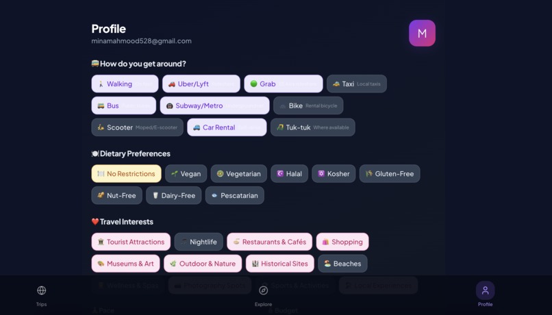 Trip Itinerary Builder  – screenshot 3