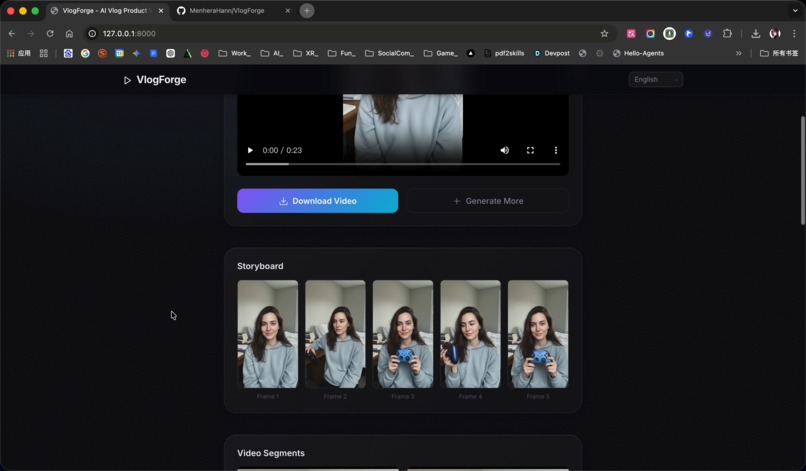 VlogForge – screenshot 4