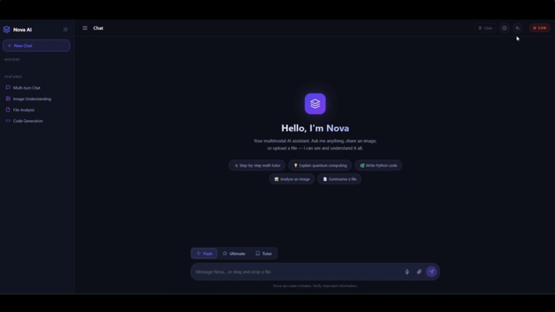 Gemini live challenge-Nova-AI – screenshot 1