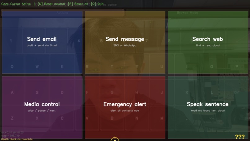 GazeKeys – screenshot 2