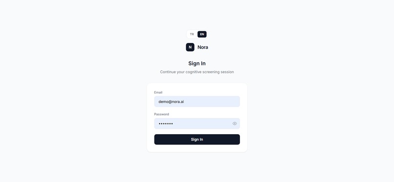 Nöra – Multimodal AI Cognitive Screening Agent – screenshot 1
