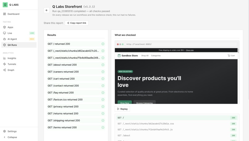 Q Labs – screenshot 2