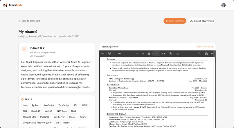 MockMate - AI mock interview platform – screenshot 8