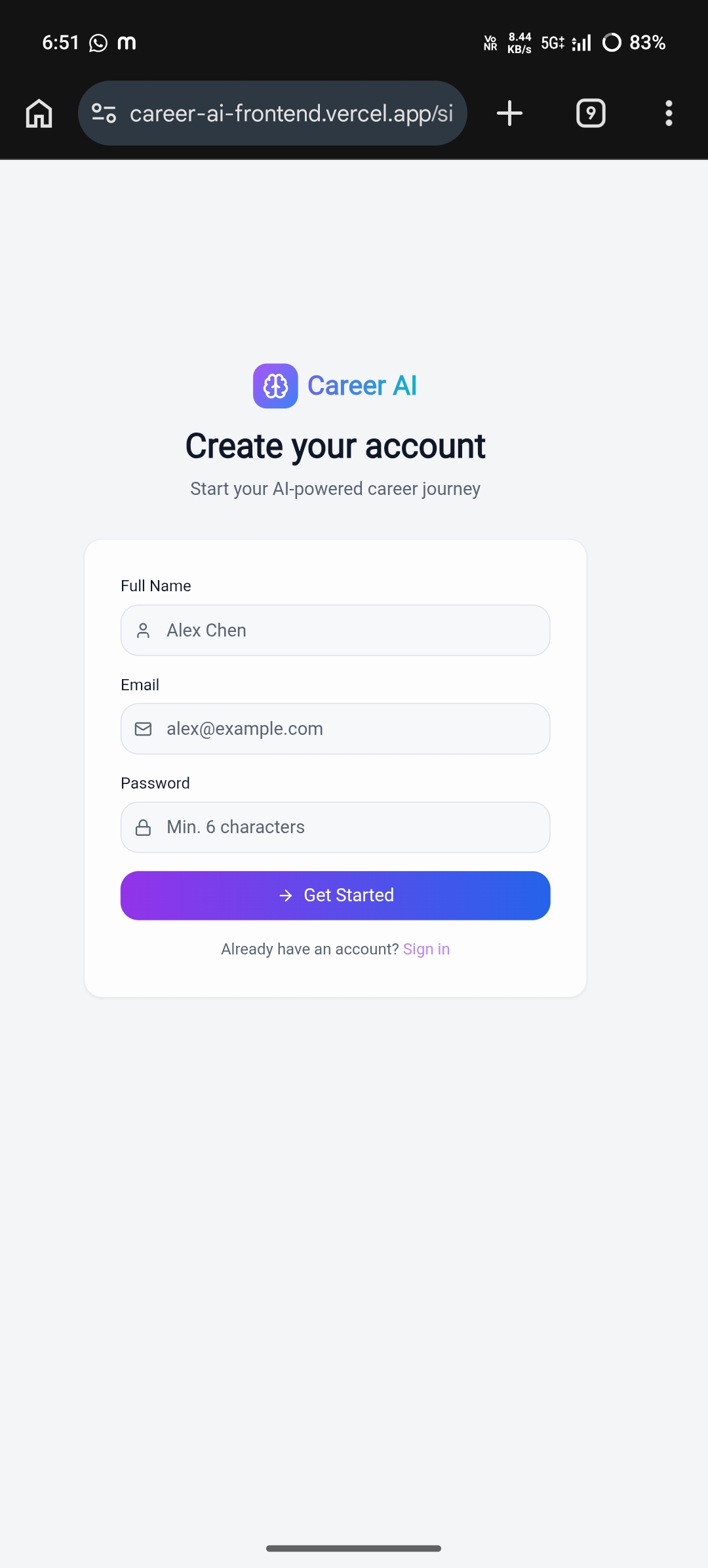 Career AI | Devpost