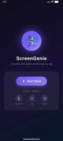 ScreenGenie — AI Screen Guide for Any App – screenshot 1