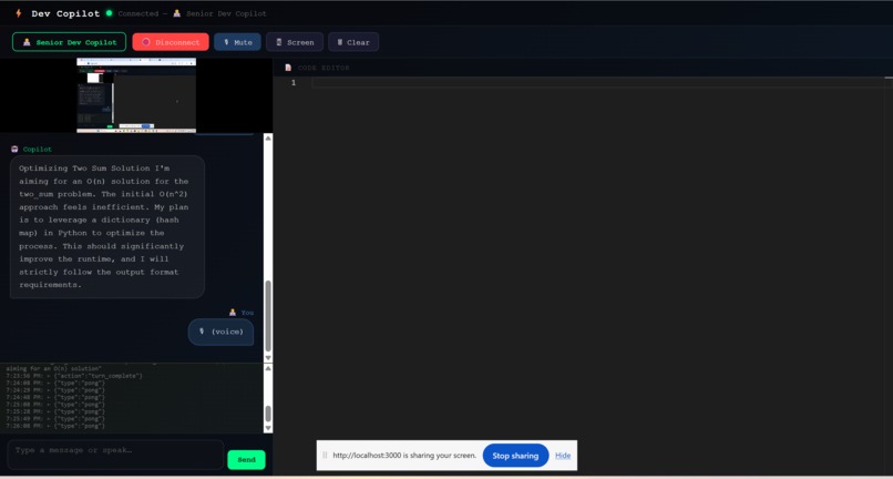 Ai-DevPilot: Multimodal Pair Programmer – screenshot 1