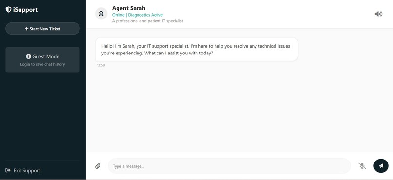 iSupport – screenshot 2