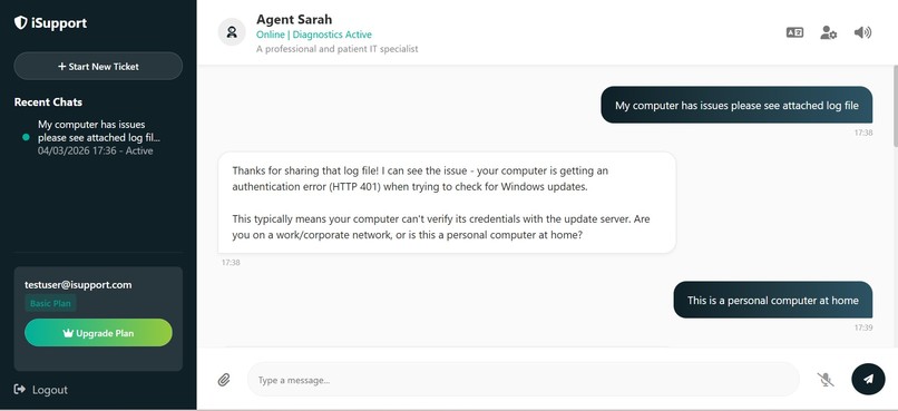 iSupport – screenshot 4