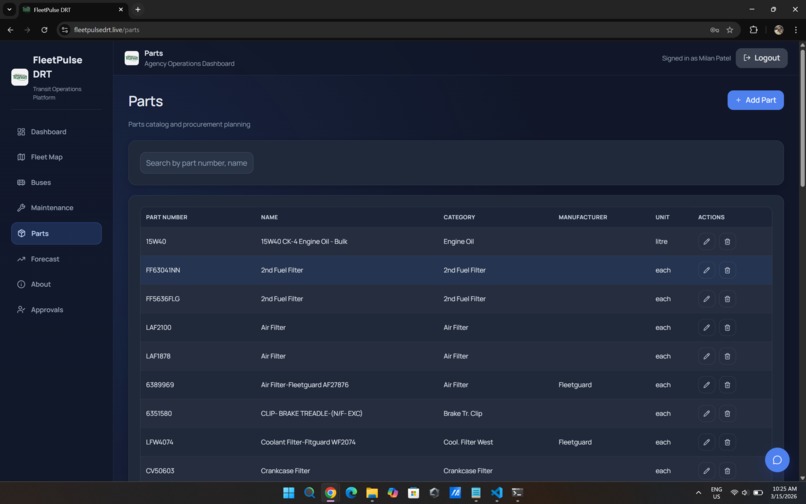 FleetPulseDRT - Transit Operations Platform – screenshot 2