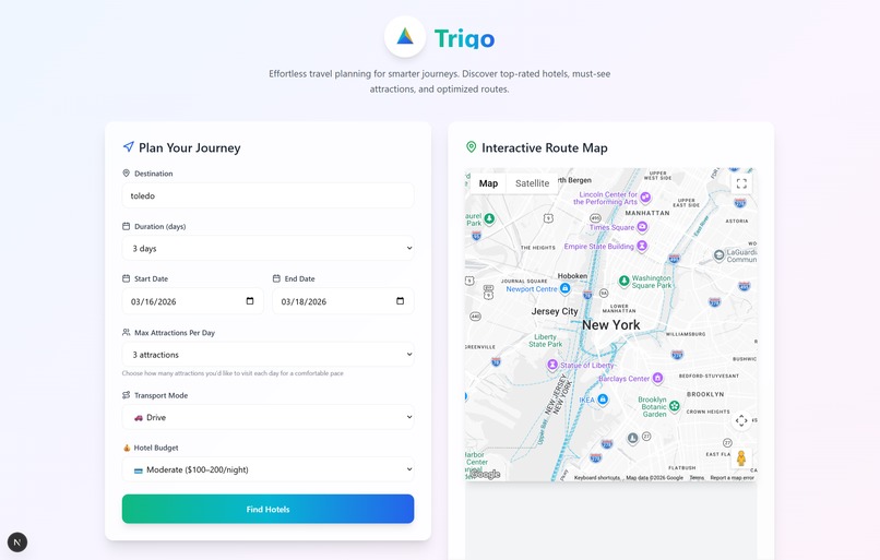 Trigo - Automagic Vacation Planner – screenshot 1