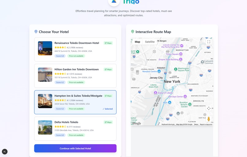 Trigo - Automagic Vacation Planner – screenshot 2