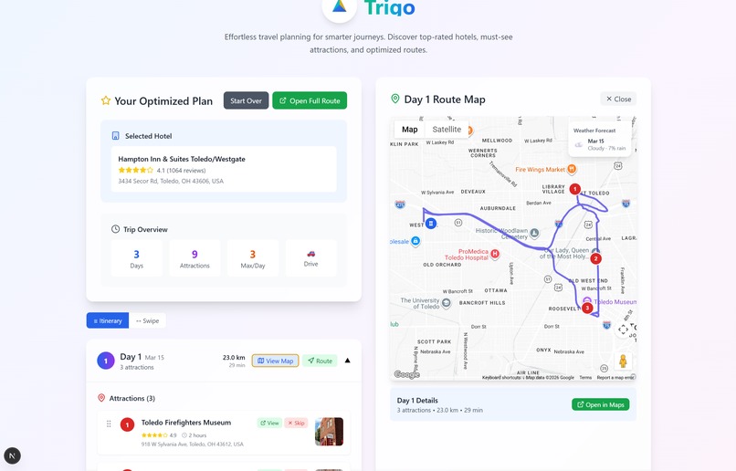 Trigo - Automagic Vacation Planner – screenshot 3