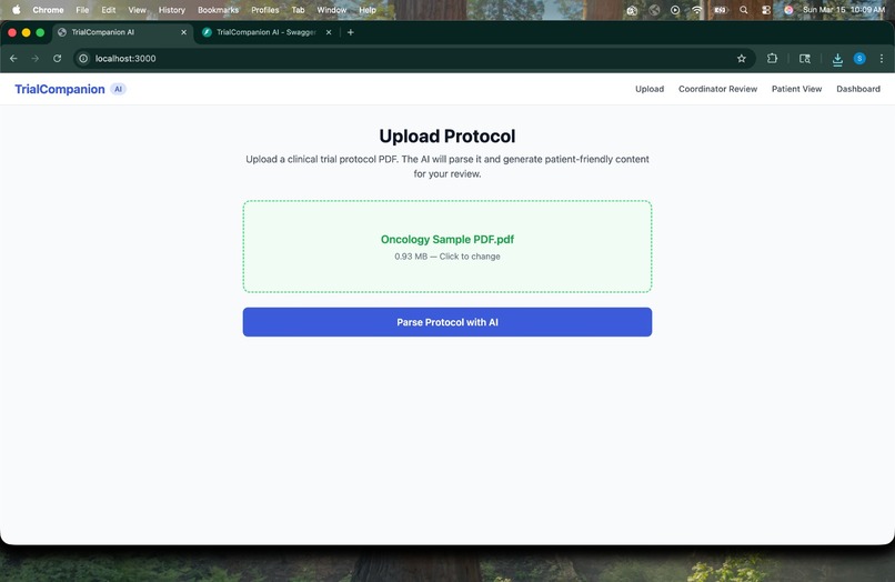 TrialCompanion AI – screenshot 1