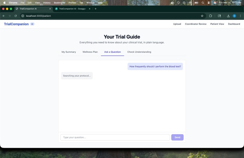 TrialCompanion AI – screenshot 2
