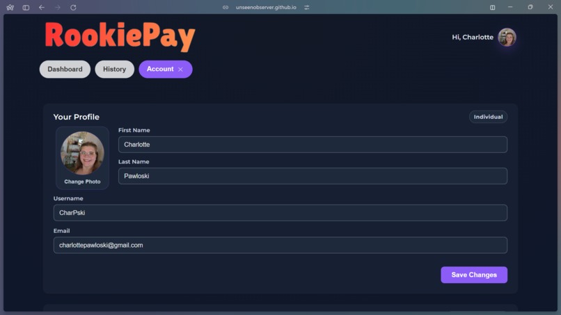 RookiePay – screenshot 3