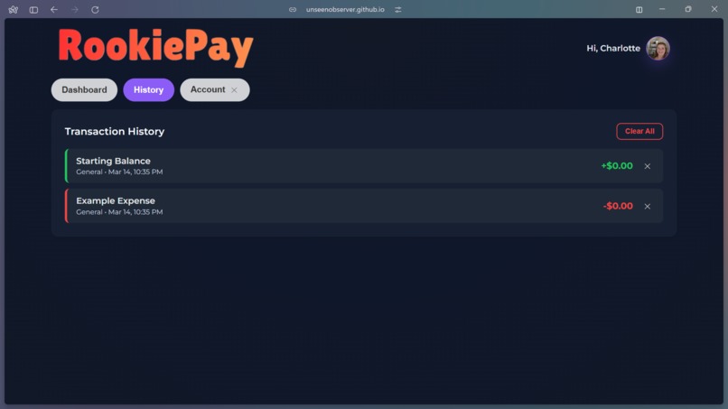 RookiePay – screenshot 5