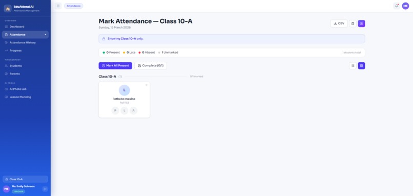 EduAttend AI – screenshot 1