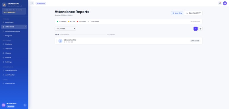 EduAttend AI – screenshot 2
