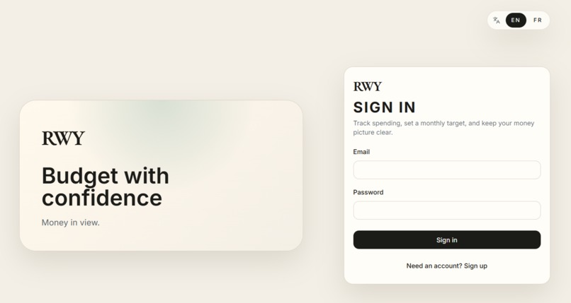 RWY – screenshot 1