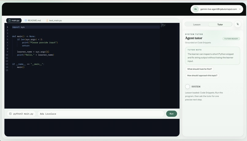 Agent Tutor – screenshot 1