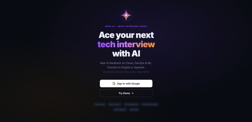 NovA AI - Mock Interview Coach – screenshot 1