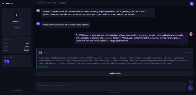 NovA AI - Mock Interview Coach – screenshot 4