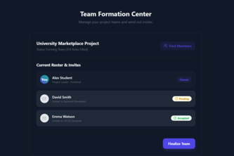 Student Collaboration Hub | Devpost