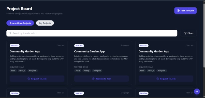 Student Collaboration Hub – screenshot 3