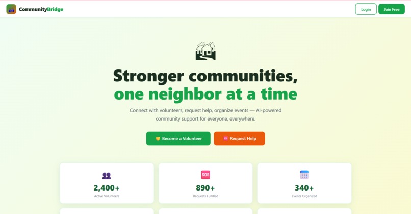 CommunityBridge AI  – screenshot 2