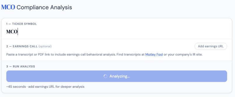 NOVA — Multi-Agent Compliance Intelligence on AWS Nova – screenshot 1