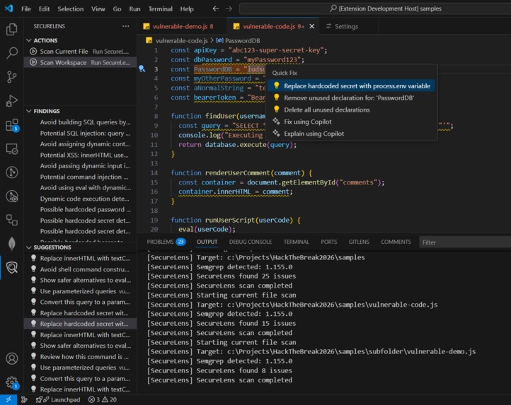 SecureLens – screenshot 2