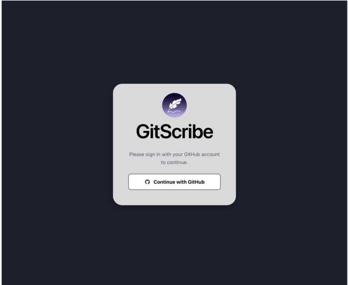 GitScribe – screenshot 1