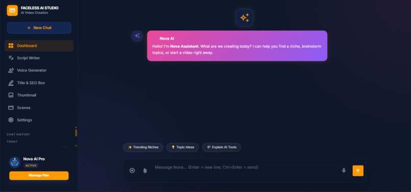     Faceless AI Studio  – screenshot 1