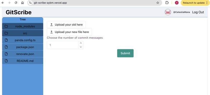 GitScribe – screenshot 2