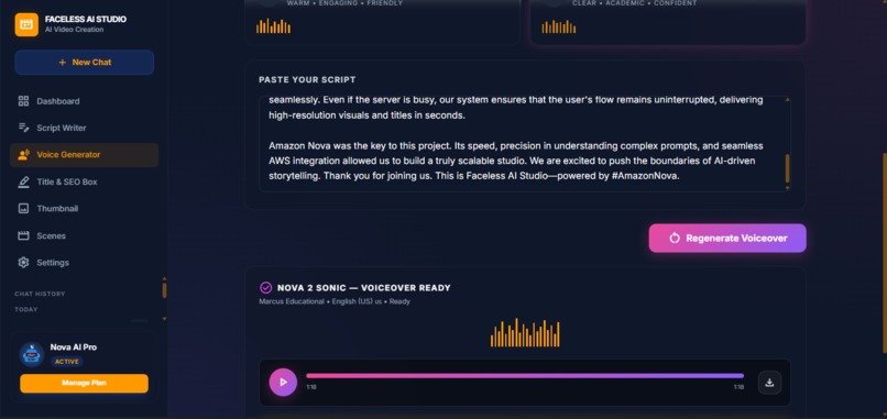     Faceless AI Studio  – screenshot 3