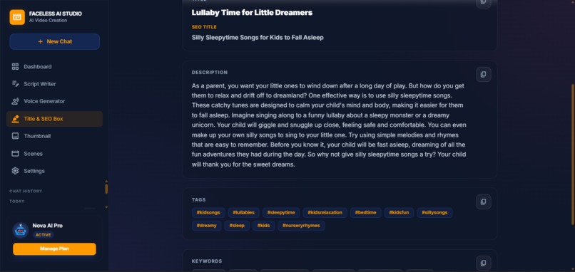     Faceless AI Studio  – screenshot 5