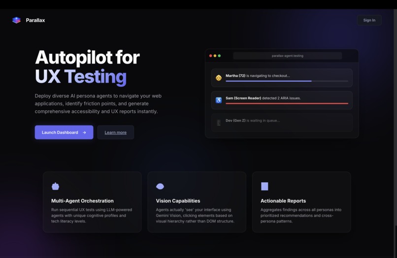 Parallax – screenshot 1