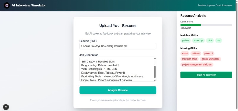 AI Interview Simulator – screenshot 2