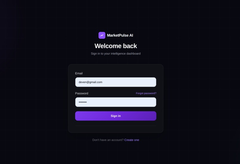 MARKETPULSE AI – screenshot 1