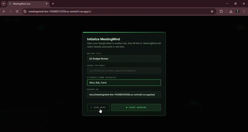 MeetingMind Live – screenshot 1