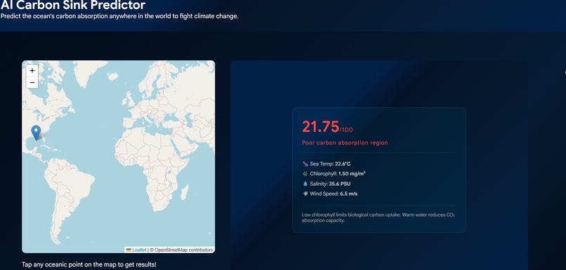 AI Carbon Sink Predictor – screenshot 1