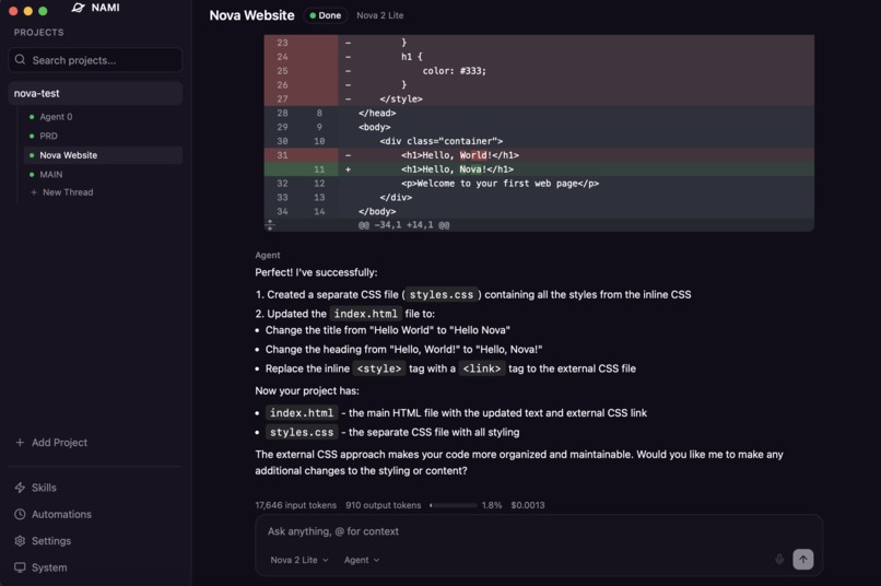 NAMI - Nova Agent Manager Interface – screenshot 7