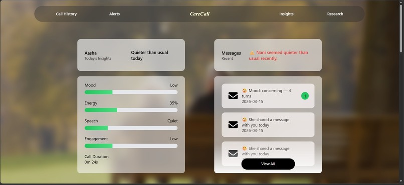 CareCall — AI Companion That Listens Beyond "I'm Fine" – screenshot 2