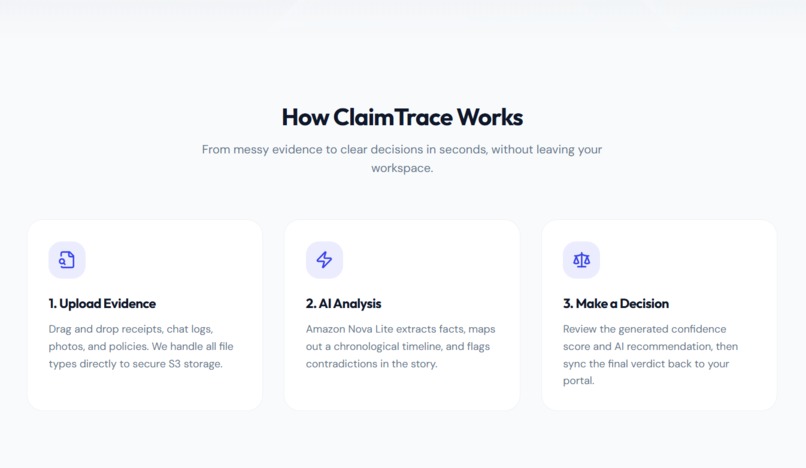 ClaimTrace: a Multimodal Evidence Intelligence Platform – screenshot 1