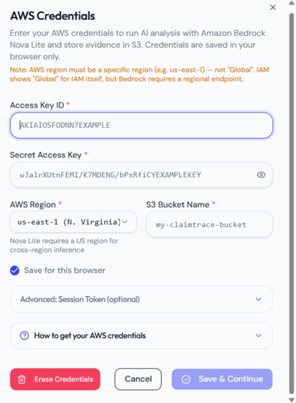 ClaimTrace: a Multimodal Evidence Intelligence Platform – screenshot 4