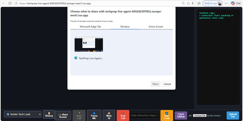 TechPrep Live Agent – screenshot 3