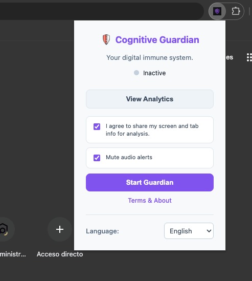 Cognitive Guardian – screenshot 1