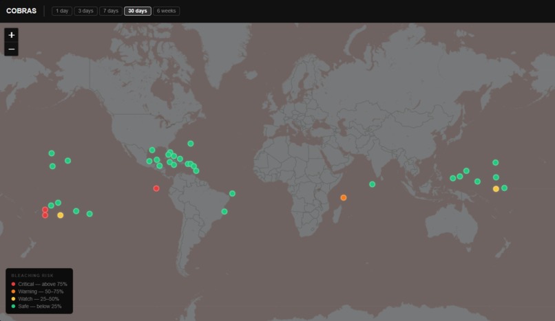 CO-BRA: Coral Operation - Bleaching Risk Assessment – screenshot 3